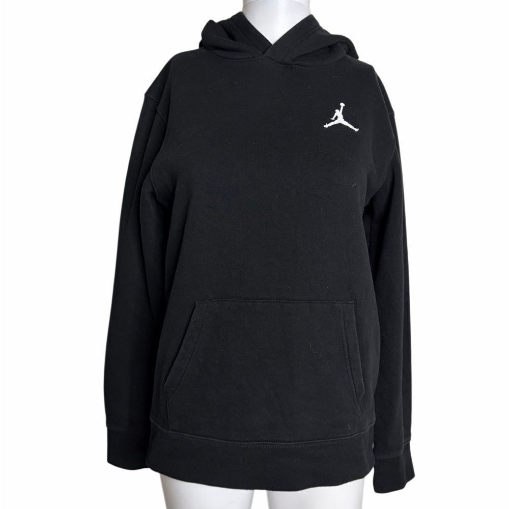 Jordan Black Hoodie with White Logo XL